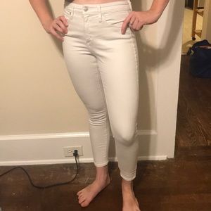 White pencil jeans